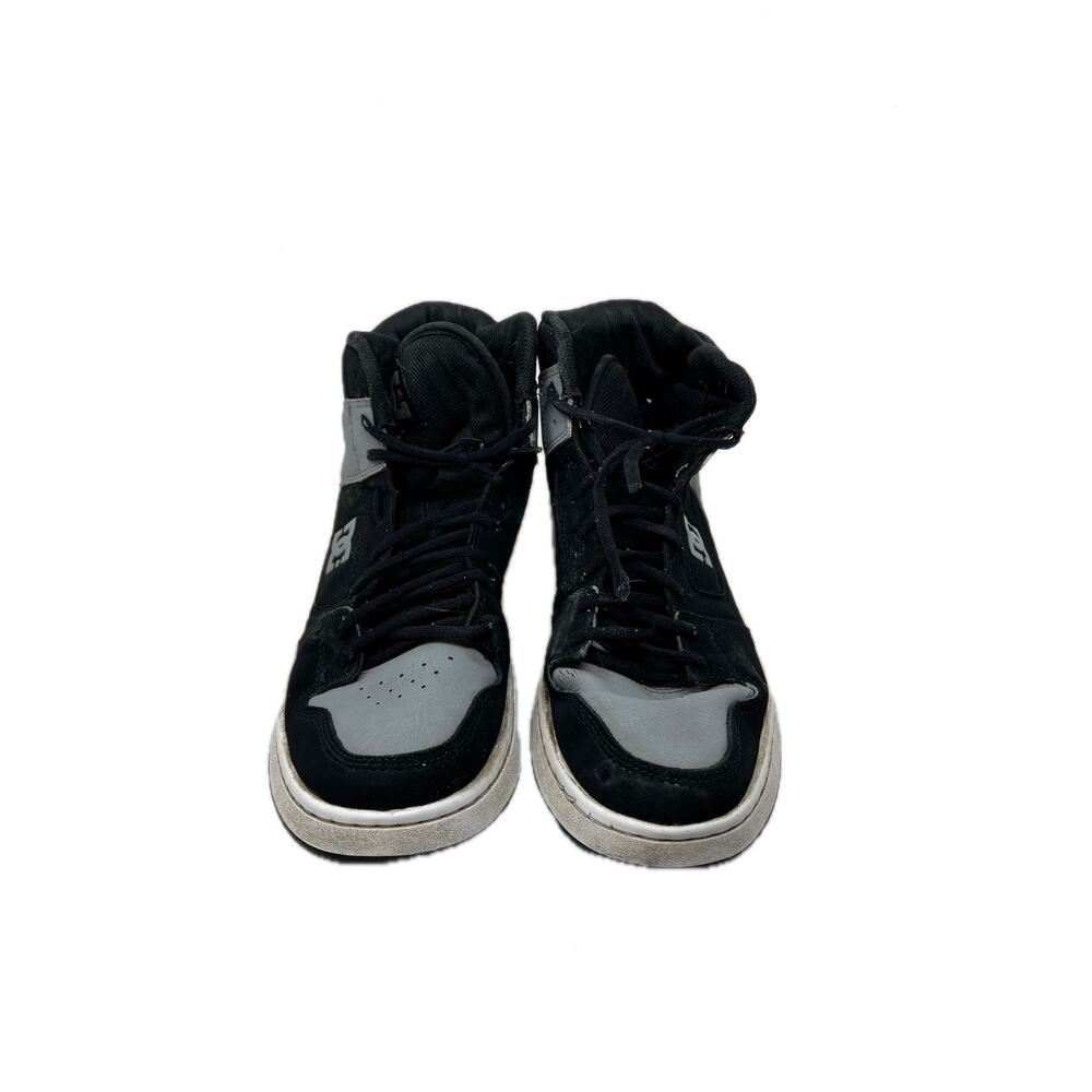DC Shoes Hi-Top Athletic Sneaker Black Gray Mens 10.5